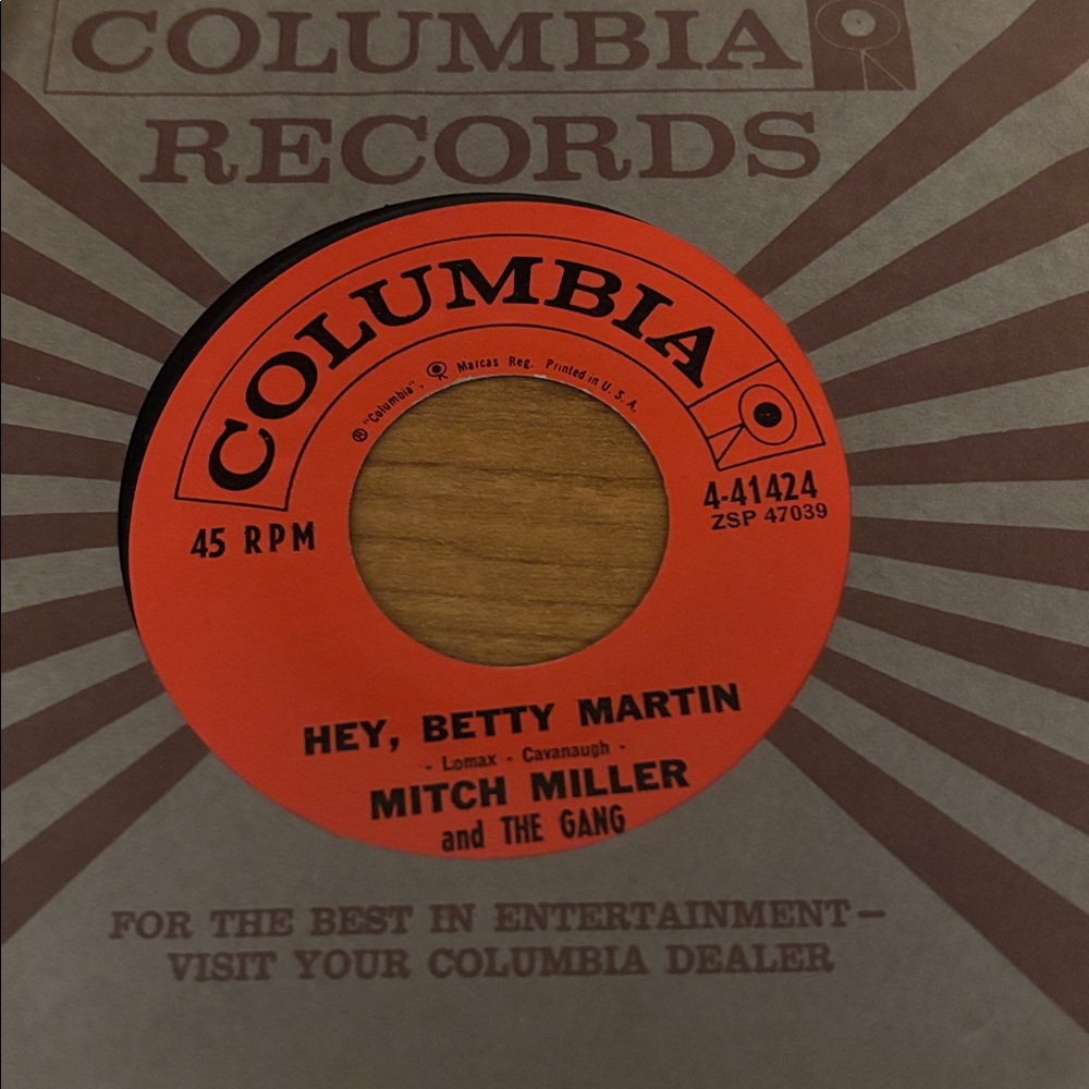 MITCH MILLER AND THE GANG - JINE THE CAVALRY / HEY BETTY MARTIN